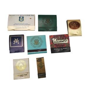 Vintage Matchbook Lot of 8 Variety Travel Mixed Full